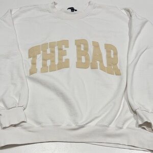 White and Cream Bar sweatshirt